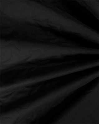 Polyester-steppstoff 600d pu-beschichtet sterne schwarz 160 cm