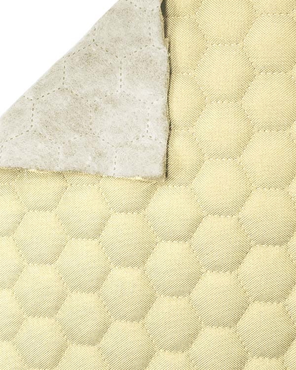 Quilted polyester fabric Oxford 600d pu*2 waterproof honeycomb (122)light beige160 cm Quilted polyester fabric Oxford 600d pu*2 waterproof honeycomb (122)light beige160 cm