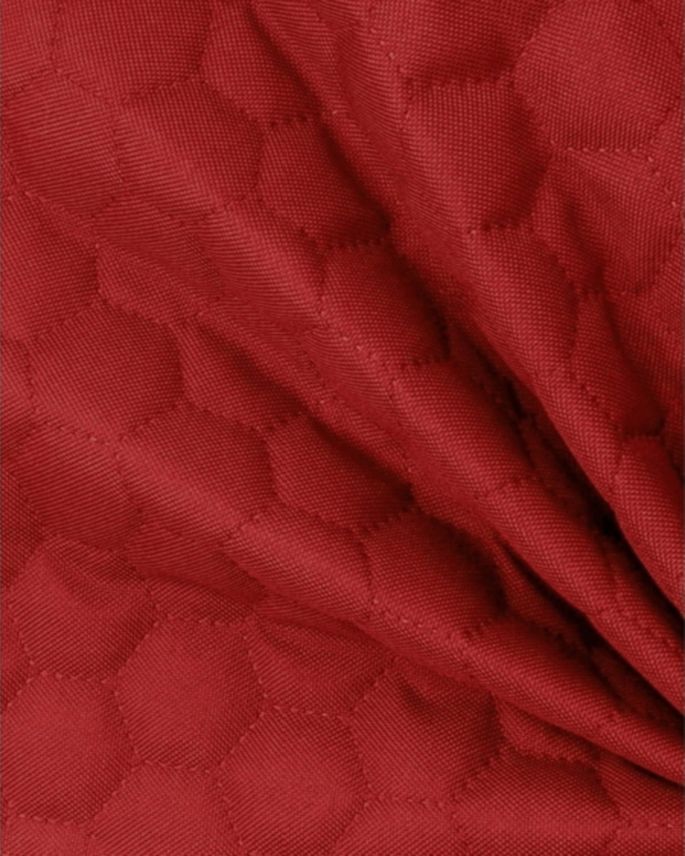 POLYESTER-STEPPSTOFF 600D PU-BESCHICHTET BIENENWABE (620)ROT 160 CM POLYESTER-STEPPSTOFF 600D PU-BESCHICHTET BIENENWABE (620)ROT 160 CM