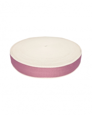 Taśma nośna polycotton 1,4 mm 2T paski jasny wrzos