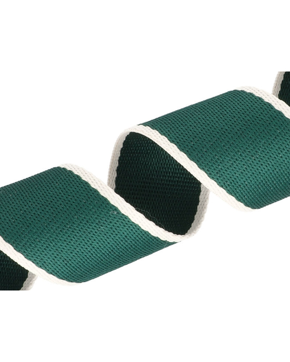 Polycotton webbing 38 mm/1,4 dark green 50 yd