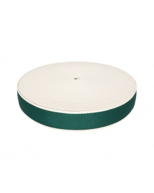 Taśma nośna polycotton 1,4 mm 2T paski ciemnozielona