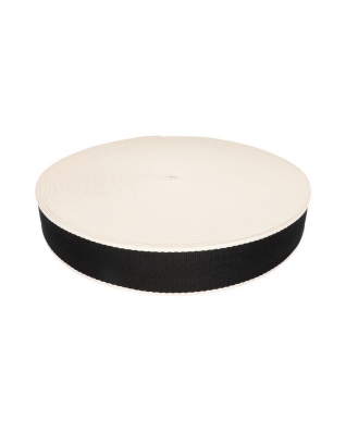 Taśma nośna polycotton 1,4 mm 2T paski czarna