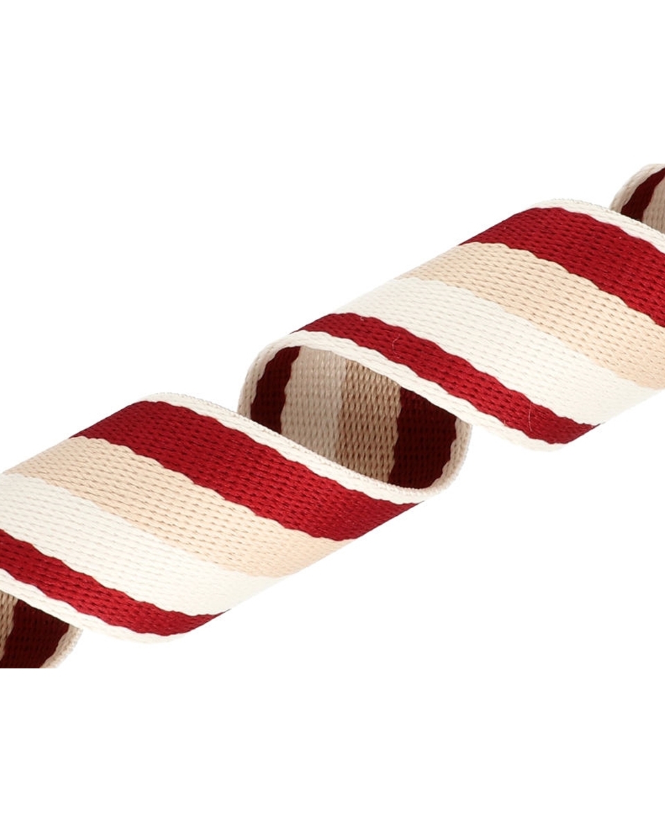 Polycotton webbing 38 mm/1,3 maroon 3T 50 yd