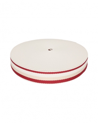 Polycotton webbing 38 mm/1,3 maroon 3T 50 yd
