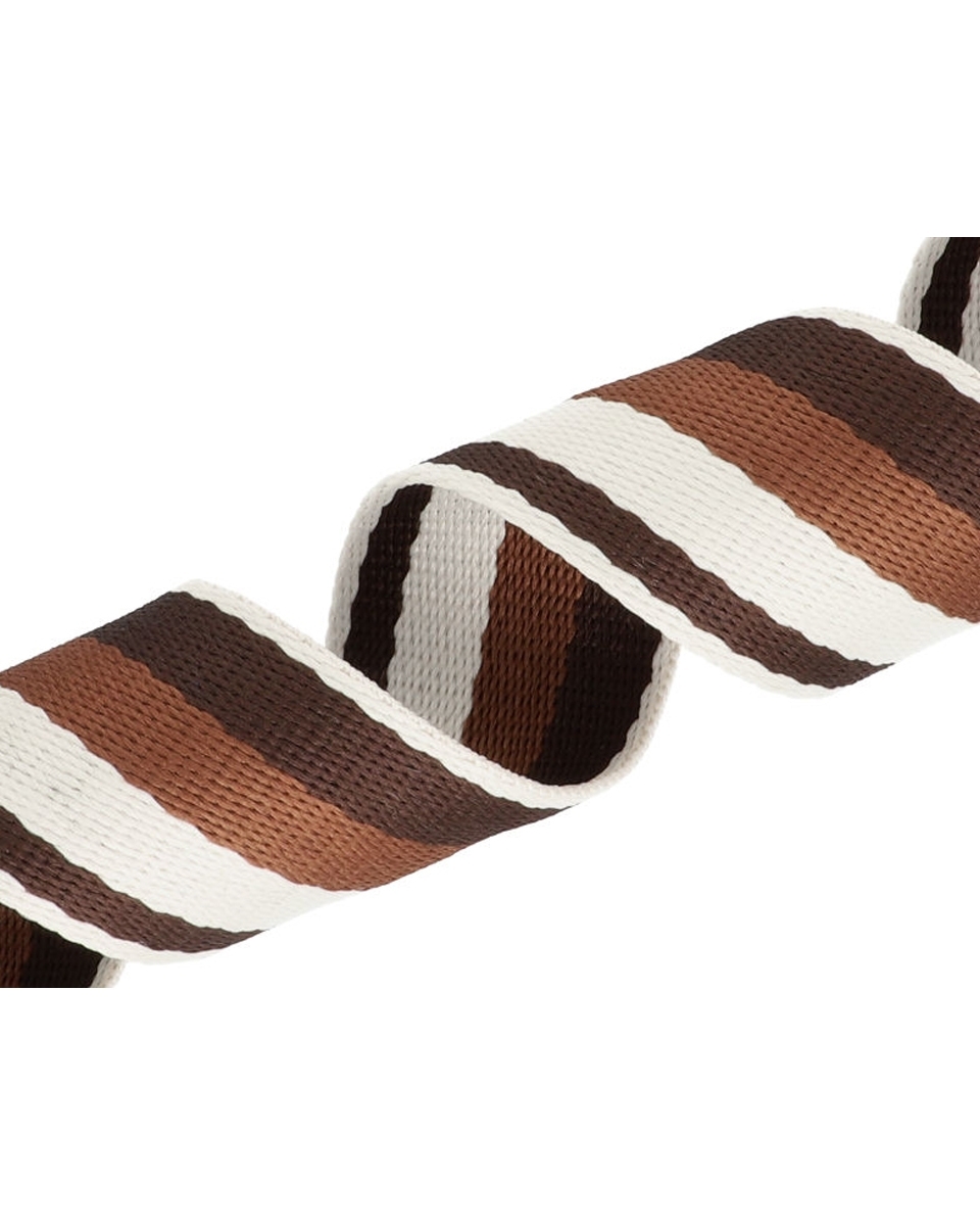 Taśma nośna polycotton 1,3 mm 3T paski brąz