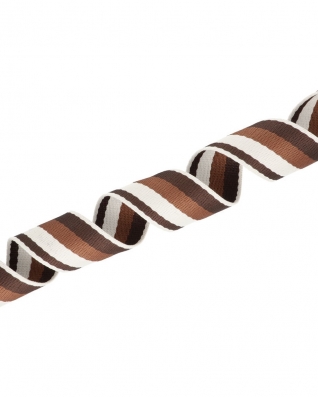 Taśma nośna polycotton 1,3 mm 3T paski brąz