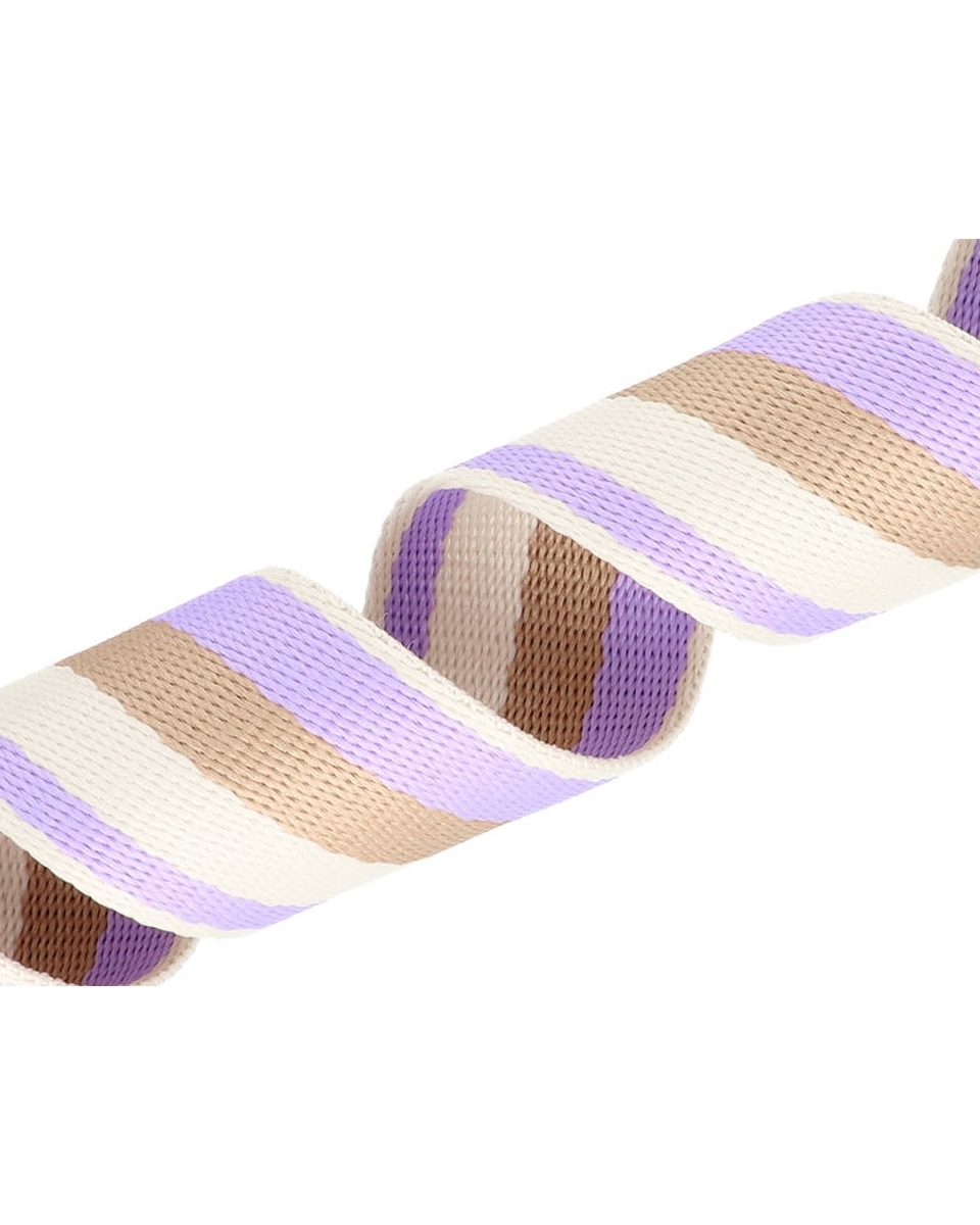Taśma nośna polycotton 1,3 mm 3T paski lilia Taśma nośna polycotton 1,3 mm 3T paski lilia