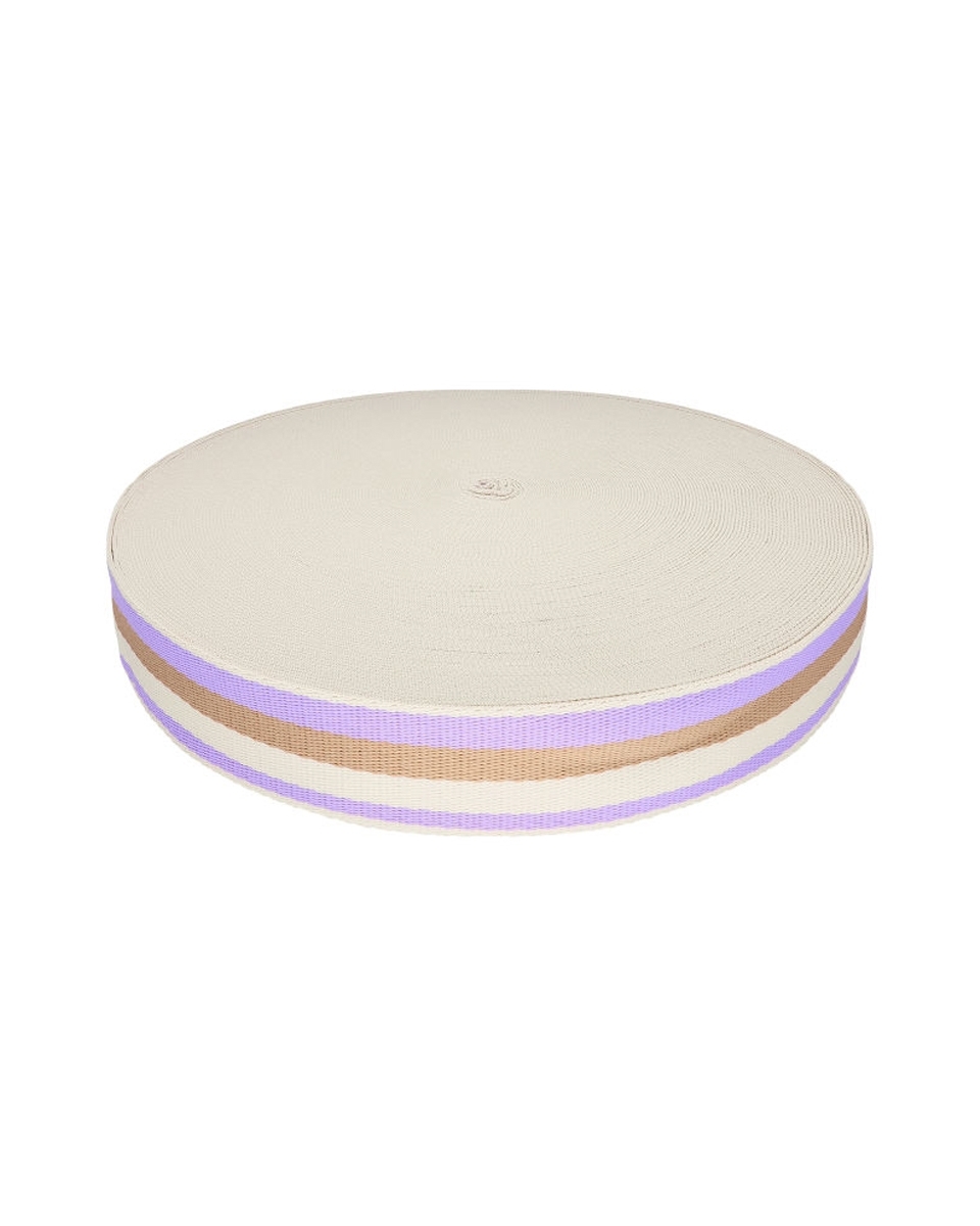 Polycotton webbing 38 mm/1,3 lilac 50 yd Polycotton webbing 38 mm/1,3 lilac 50 yd