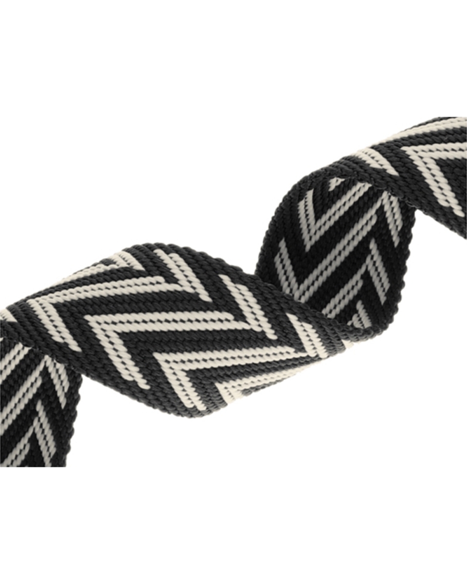 Polycotton webbing 38  mm/2,3 mm (+/-5%) jodła black 50 yd
