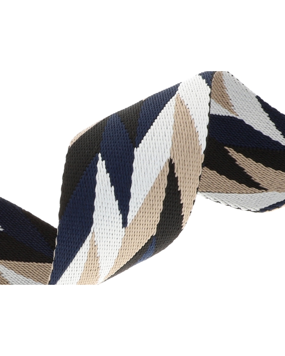 Polycotton webbing 50 mm/2,0 mm (+/-5%) romb navy blue 50 yd