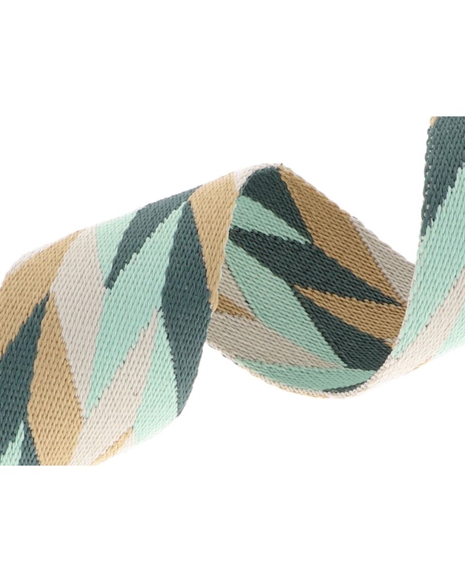 Polycotton webbing 50 mm/2,0 mm (+/-5%) romb green 50 yd