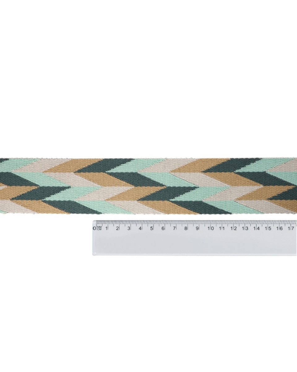 Polycotton webbing 50 mm/2,0 mm (+/-5%) romb green 50 yd