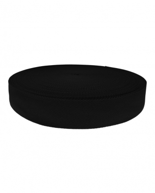 Taśma nośna polycotton 38 mm czarna