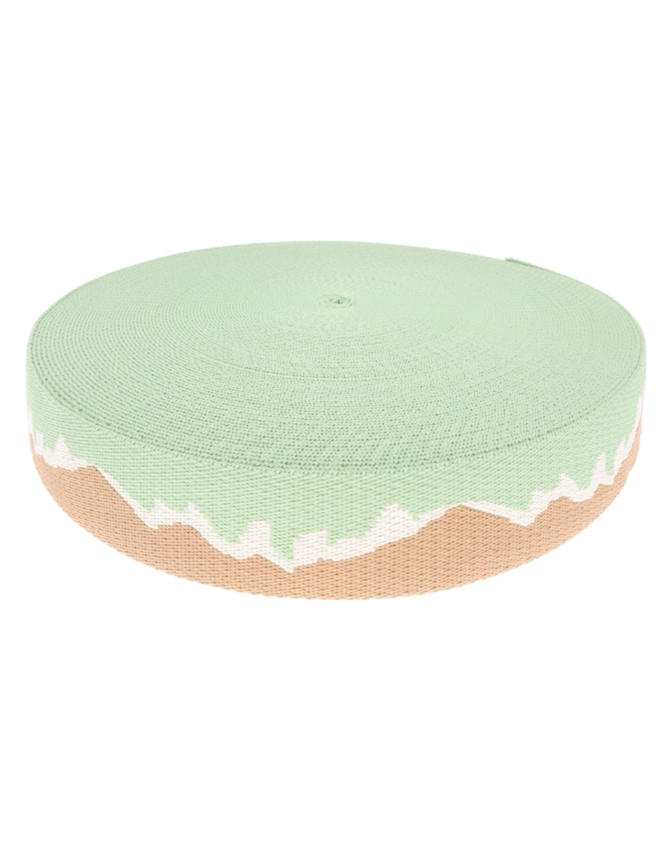 Polycotton webbing 38 mm/1,9 mm (+/-5%) mountain green 50 yd