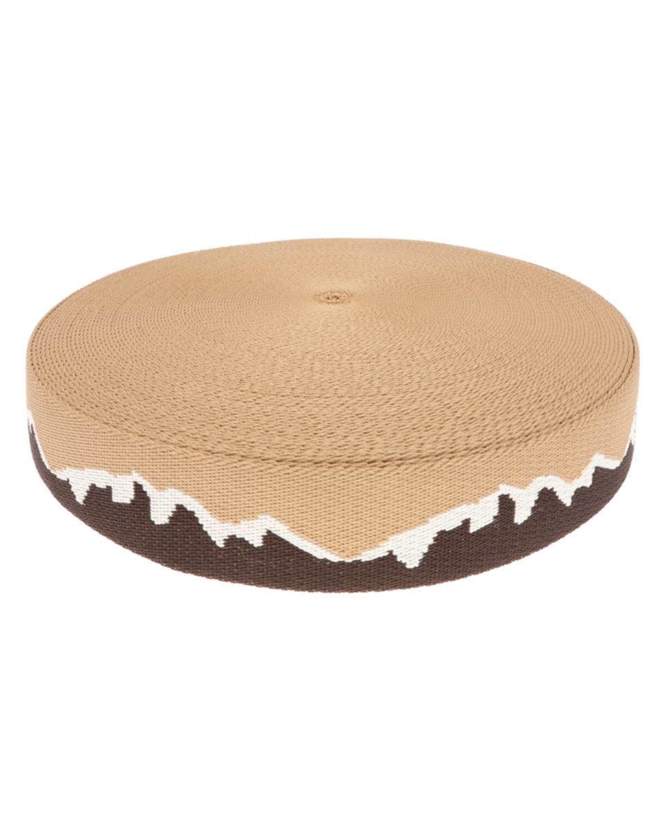 Taśma nośna polycotton  mountain brązowa