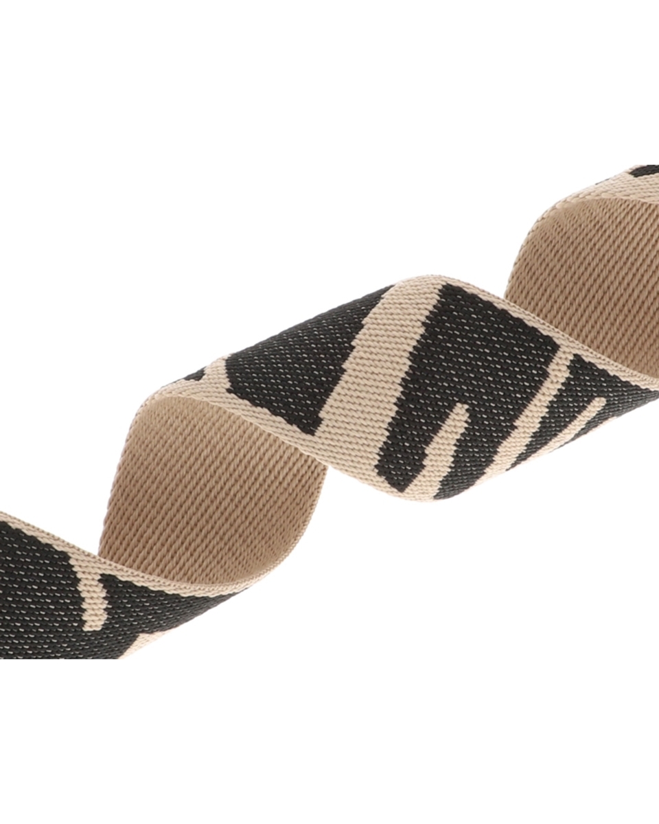 Polycotton webbing 38 mm/1,6 mm (+/-5%) stone brown 50 yd