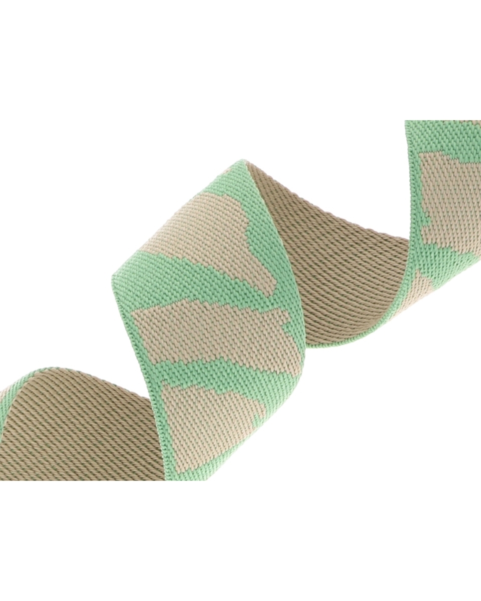 Taśma nośna polycotton  stone zielona
