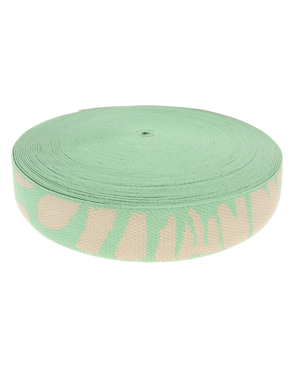 Taśma nośna polycotton  stone zielona