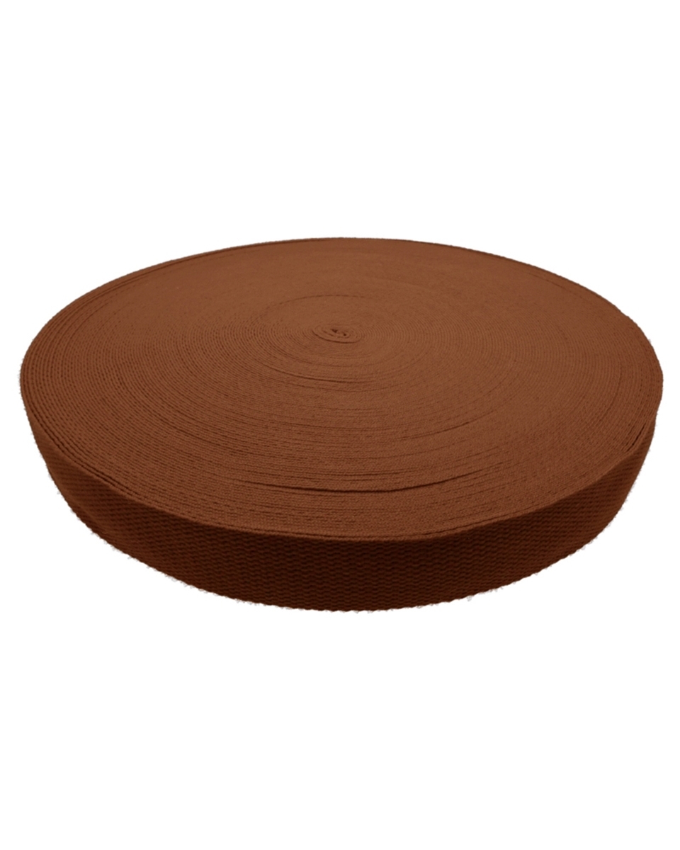 Taśma nośna polycotton  (236) ciemnobrązowa