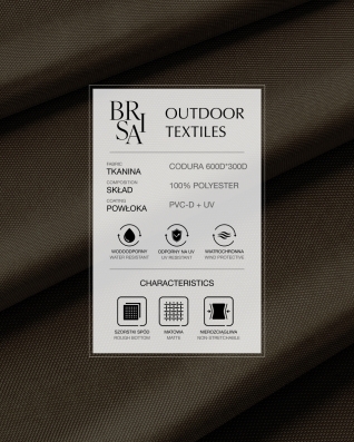 Waterproof Codura Fabric 600D*300D PVC UV (141) dark brown