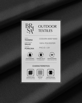 Waterproof Codura Fabric 600D*300D PVC UV (580) Black