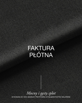 Cotton canvas fabric 400 g/m² (580) black