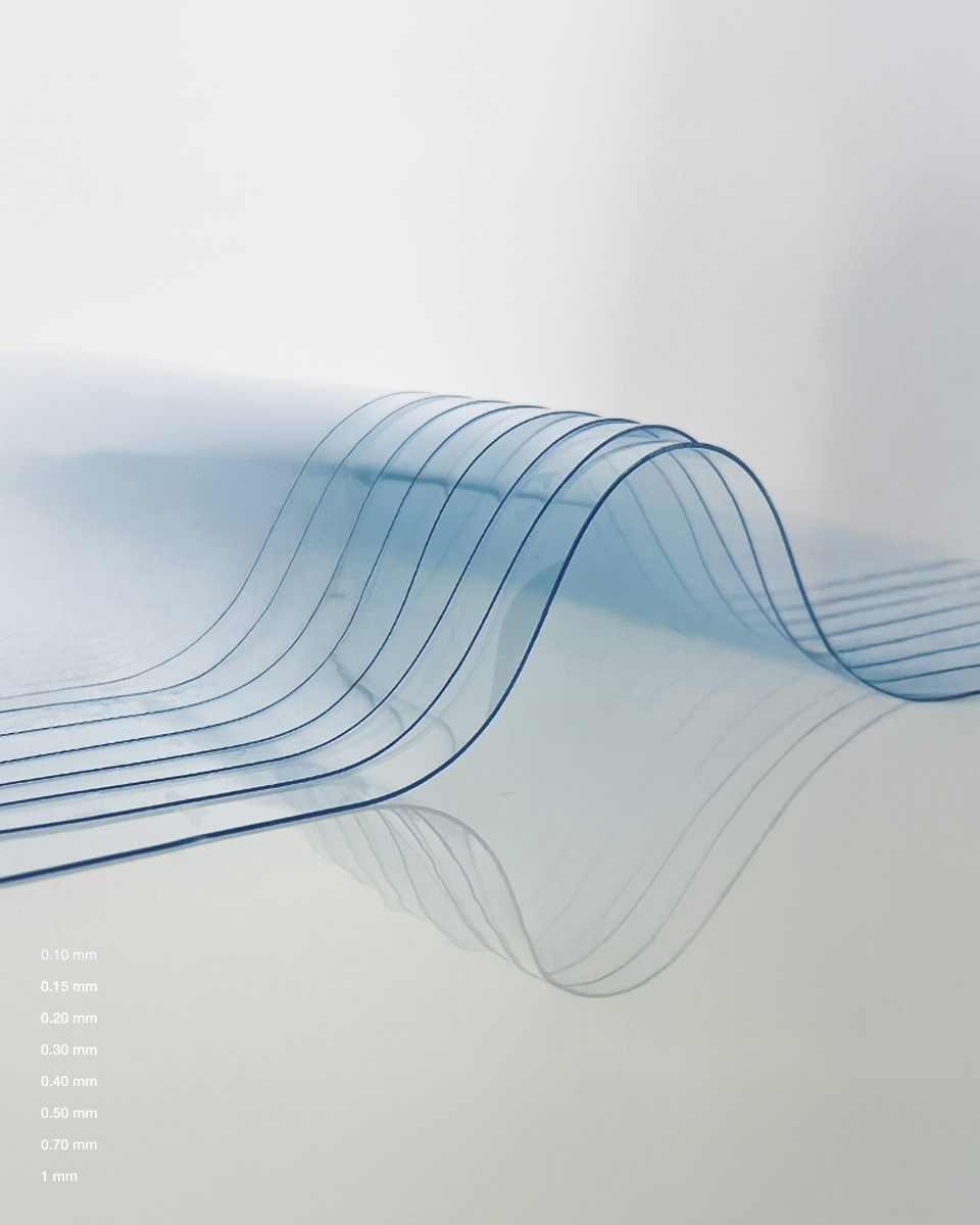 Phthalatfreie PVC-Folie-Musterkarte