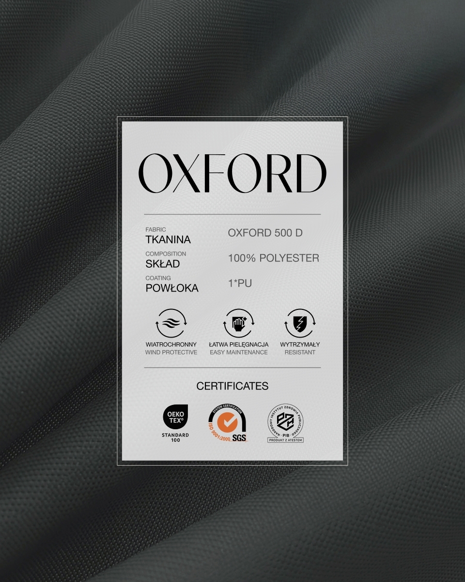 Polyester-Oxford-Stoff 500D PU (301)  Graphit