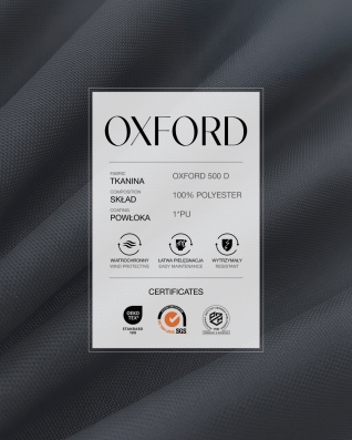 Polyester-Oxford-Stoff 500D PU (155) Grau