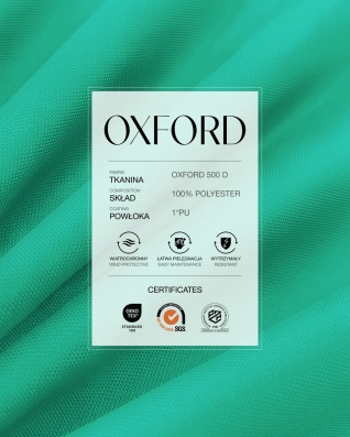 Tkanina poliestrowa Oxford 500D PU (533) mięta