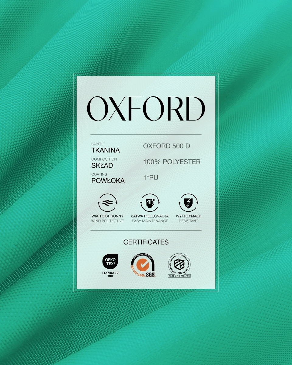 Полиэстеровая ткань Oxford 500D PU (533) мятный Полиэстеровая ткань Oxford 500D PU (533) мятный