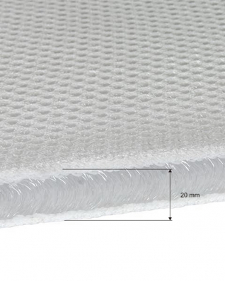 Dzianina dystansowa 3D 1200 g/m2 biała - 3
