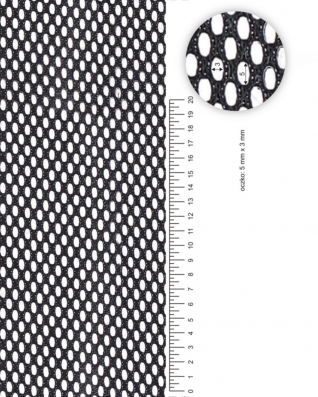 MESH BLACK 250 G/M2 160 CM  1 MB
