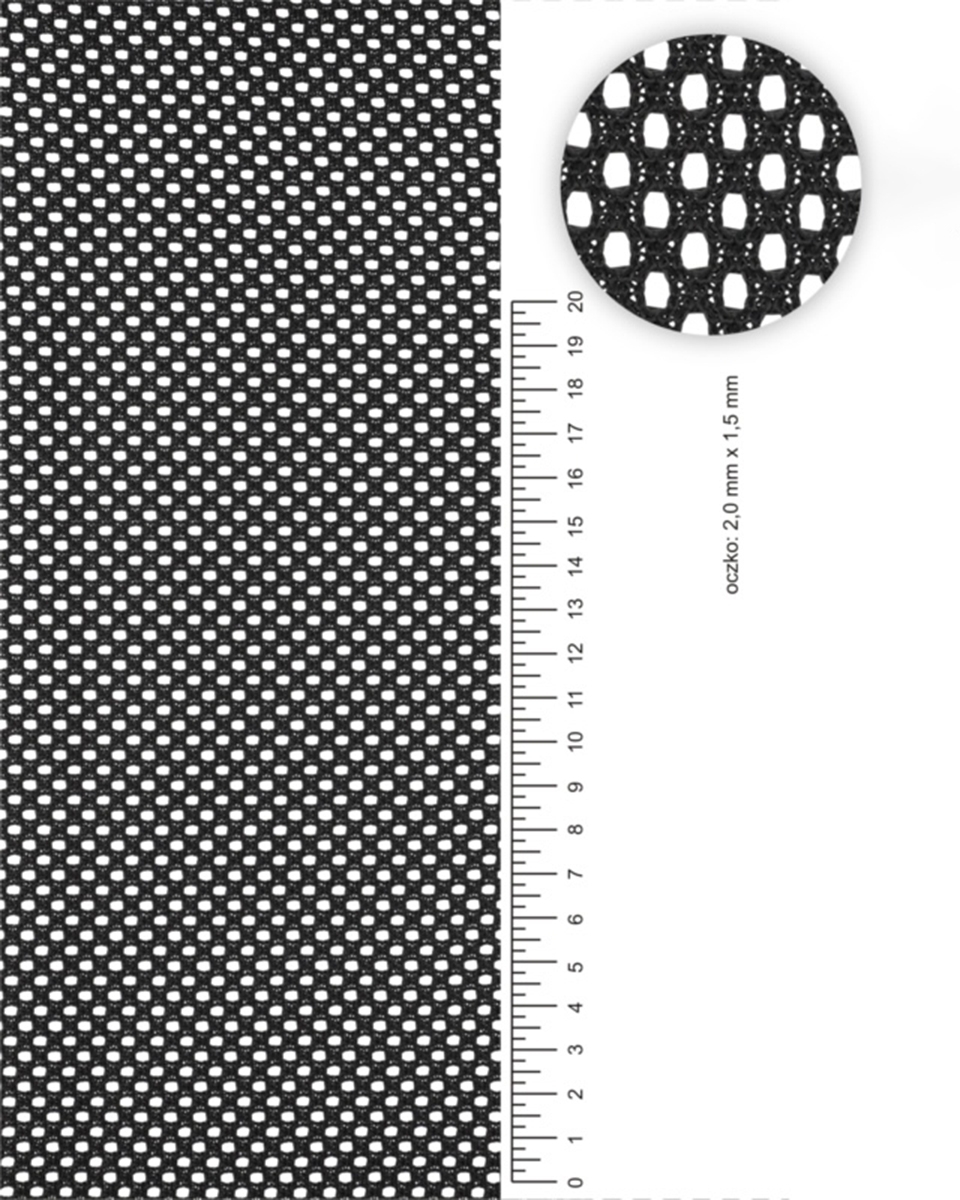 NETZ   SCHWARZ 350 G/M2 155&nbsp CM  LM