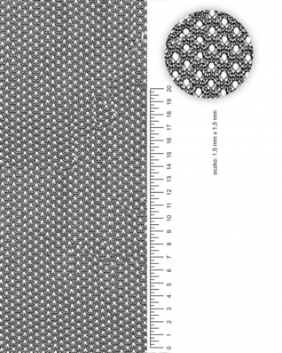 NETZ SCHWARZ 75 G/M2 150 CM 1 LM