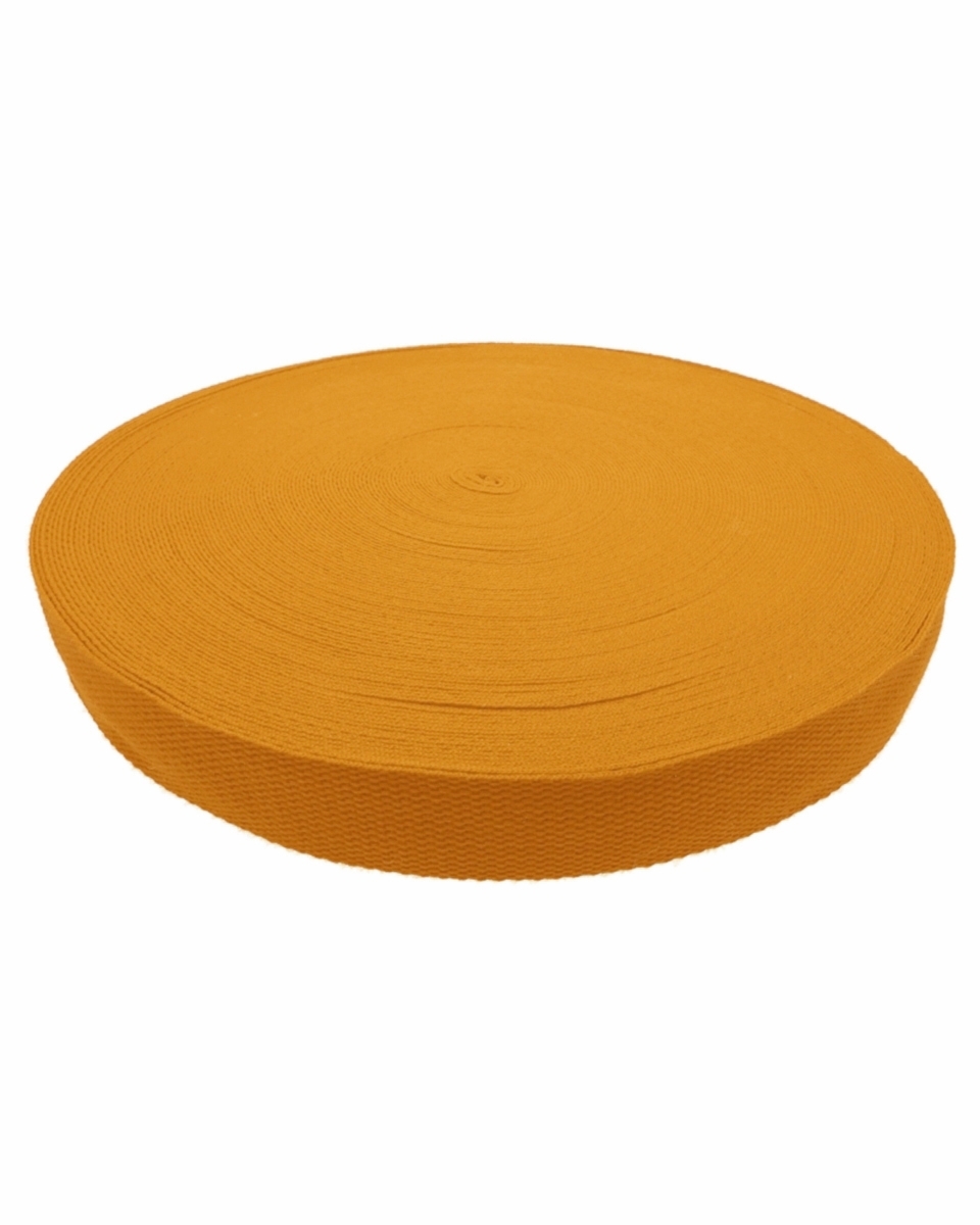 Taśma nośna polycotton  (844) ciemnożółta