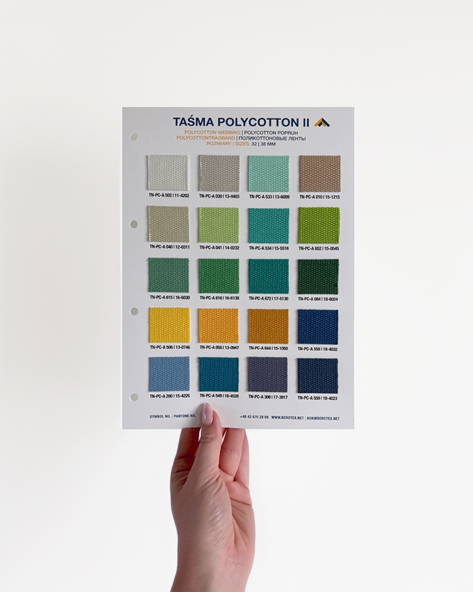Wzornik taśm polycotton Wzornik taśm polycotton