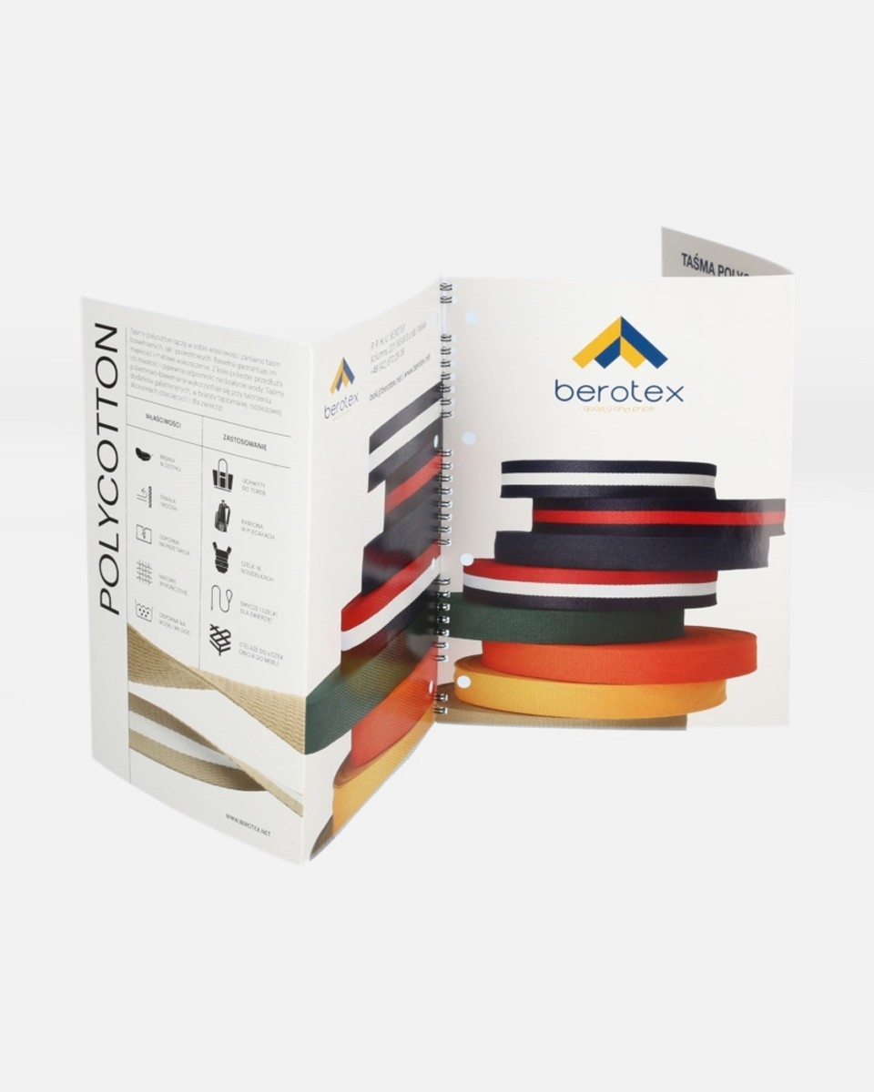 Polycotton-Tragband-Musterkarte