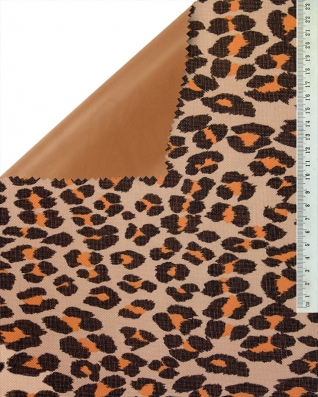 Polyesterová tkanina premium 600d*300d voděodolný potažená pvc-f leopardí potisk 17 150 cm