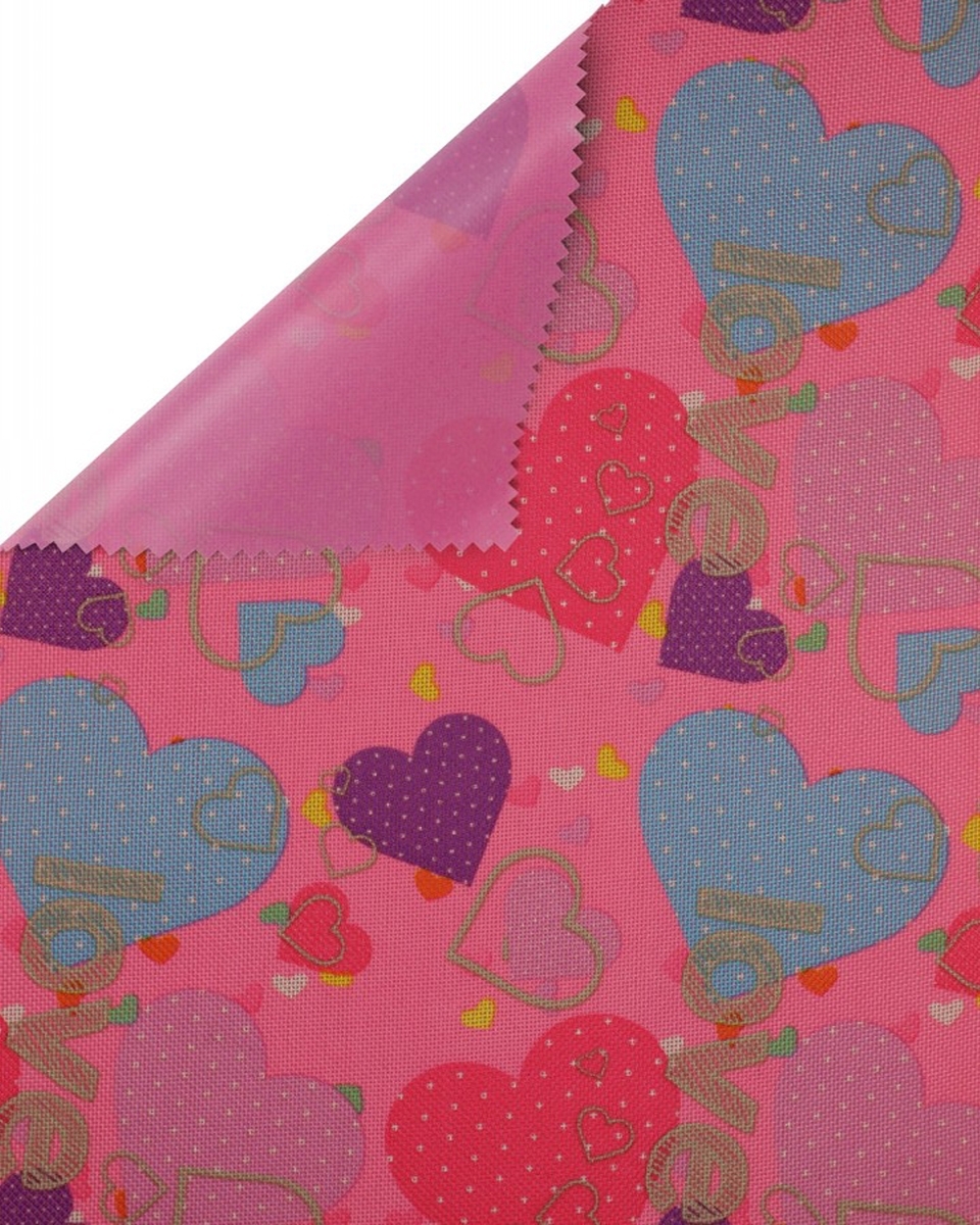 Polyester fabric premium 600d*300d waterproof pvc-f covered hearts&nbsp26 150  cm