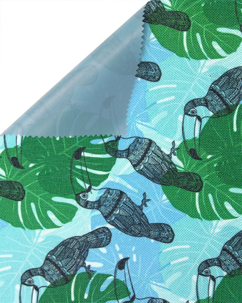 Polyester fabric premium 600d*300d waterproof pvc-f covered toucan 14 150 cm