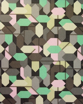 Polyester fabric premium 600d*300d waterproof pvc-f covered geometry 16 150 cm