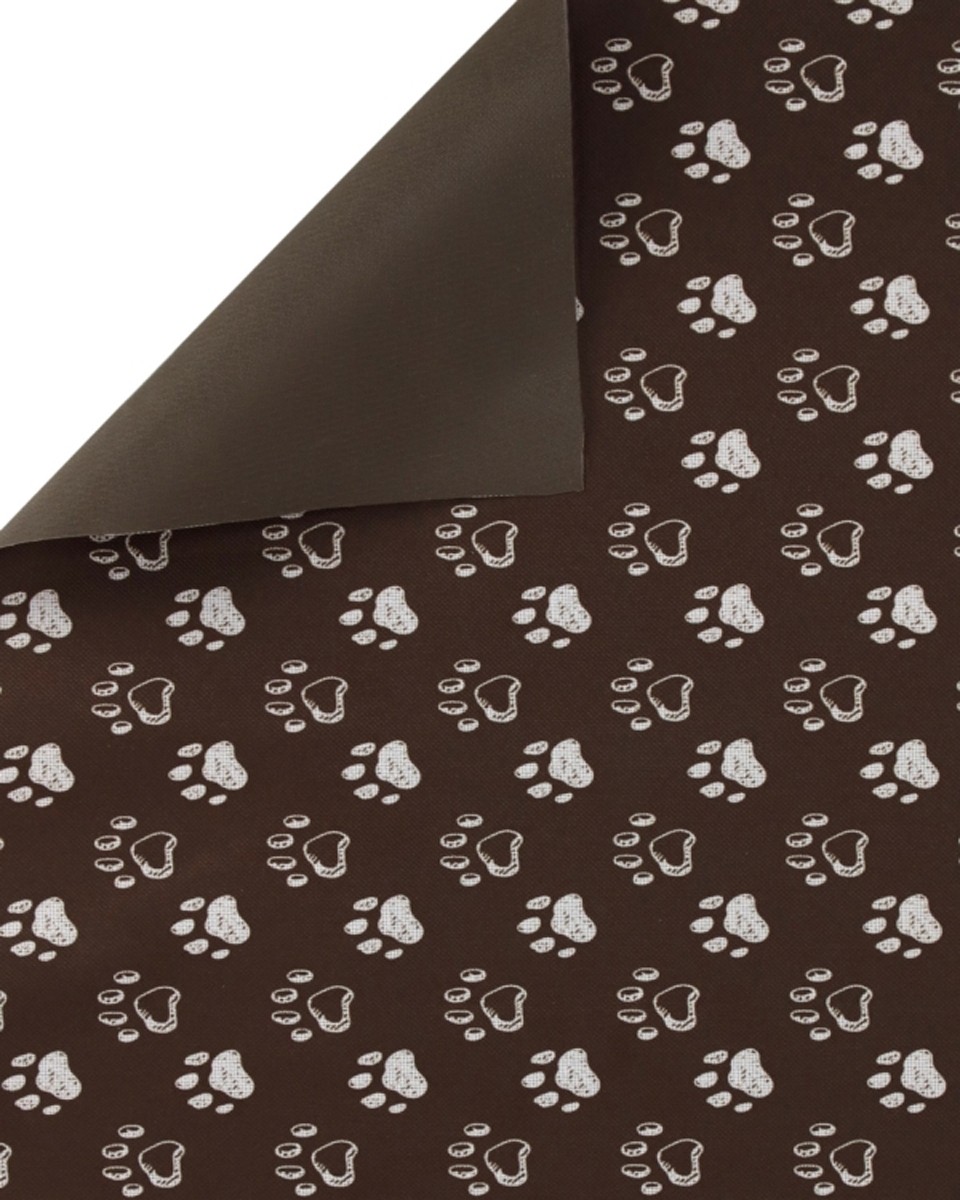 Polyester fabric premium 600d*300d waterproof pvc-d covered brown in foot  146  cm