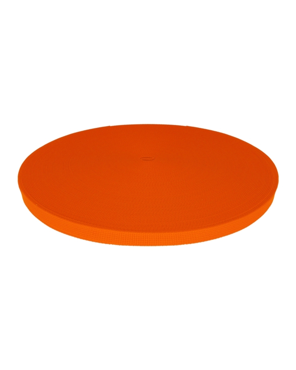 Polyesterový popruh P10 (1002) neonově oranžový