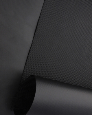 POLYESTER-STOFF 1680D   PVC-F REACH BESCHICHTET DOUBLE SCHWARZ  580  150 CM