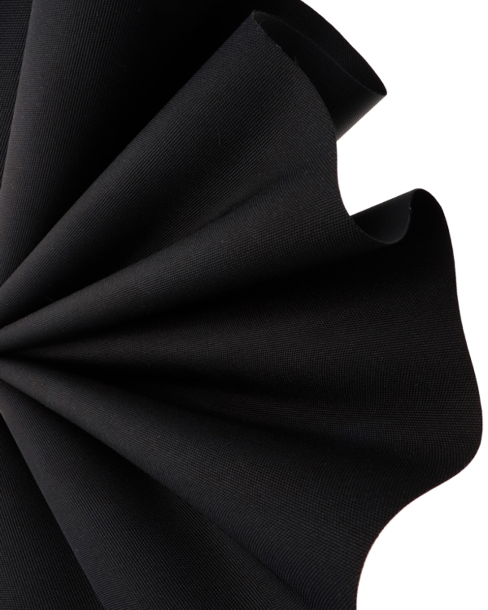 Polyester fabric 900d waterproof pvc-d a-grade covered black -580 150 cm