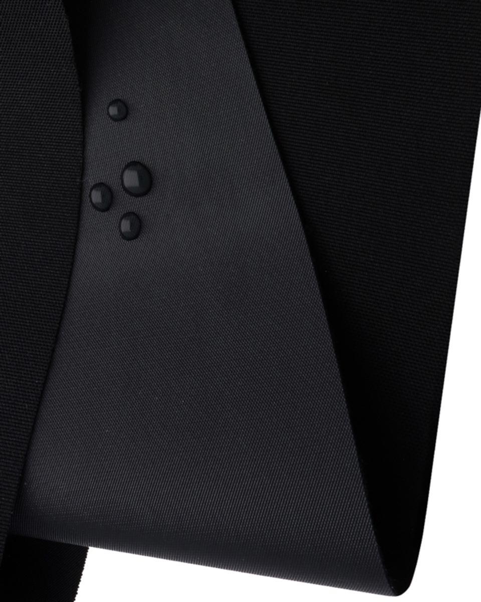 Polyester fabric 900d waterproof pvc-d a-grade covered black -580 150 cm