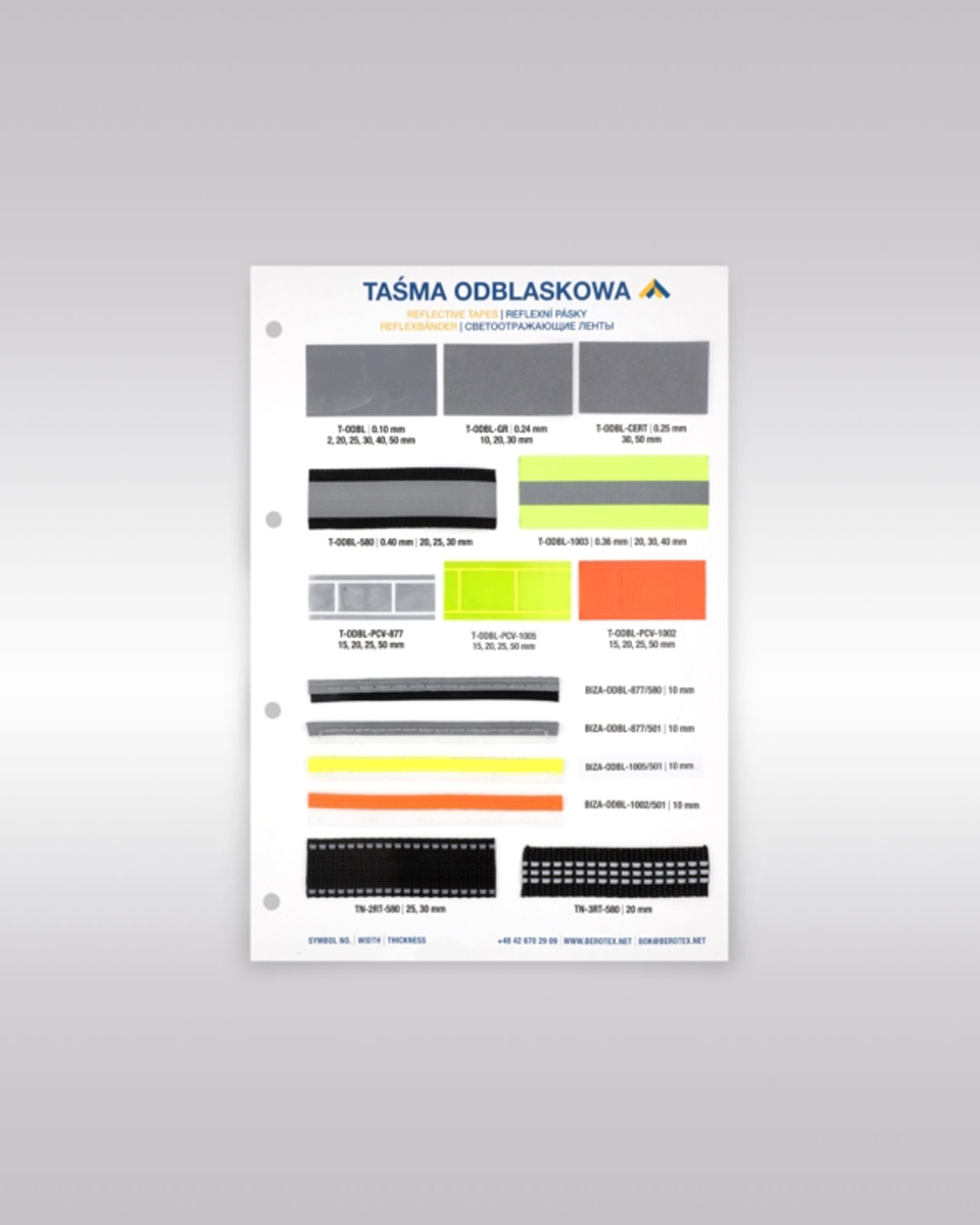 Produkt color reflective webbing