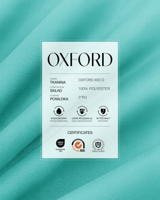 Wasserdichtes Oxford-Stoff 600D PU*2 (026) Himmelblau